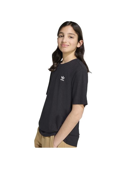 wide rib tee ADIDAS ORIGINAL | JX5178BLACK/WHITE